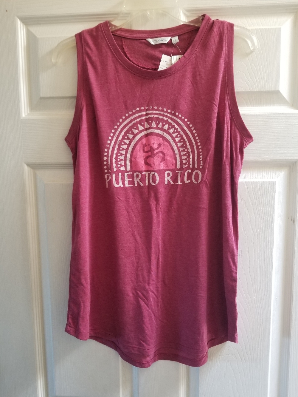 Camp David Women's Pink Puerto Rico Tank Top Size L - NWT